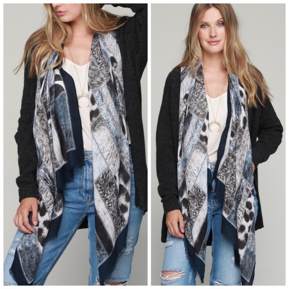 Ruggine Animal Print Scarf